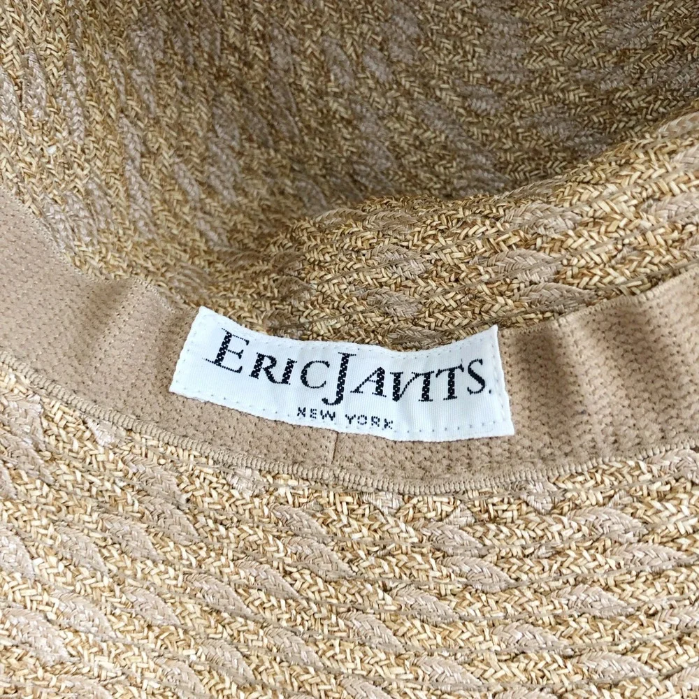 ERIC JAVITS Straw Squishee Fedora Hat - Picture 4 of 5